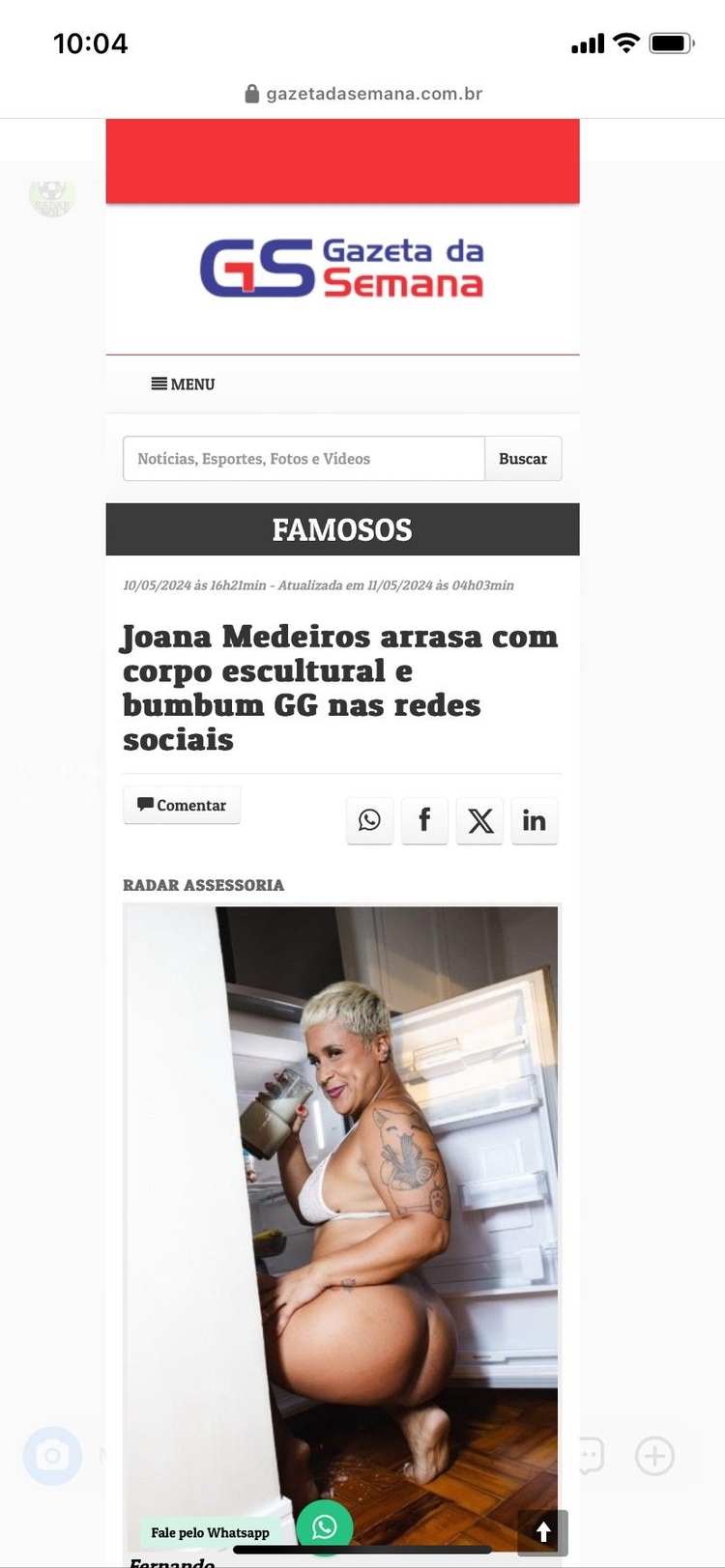 Veja conteúdo adulto e fotos nuas criadas por justjoanabr. 
    Palavras-chaves relacionadas: a, just, ta, no, jornal!, voce, viu, quem, ta, dividindo. 
    Explore agora para uma experiência única.